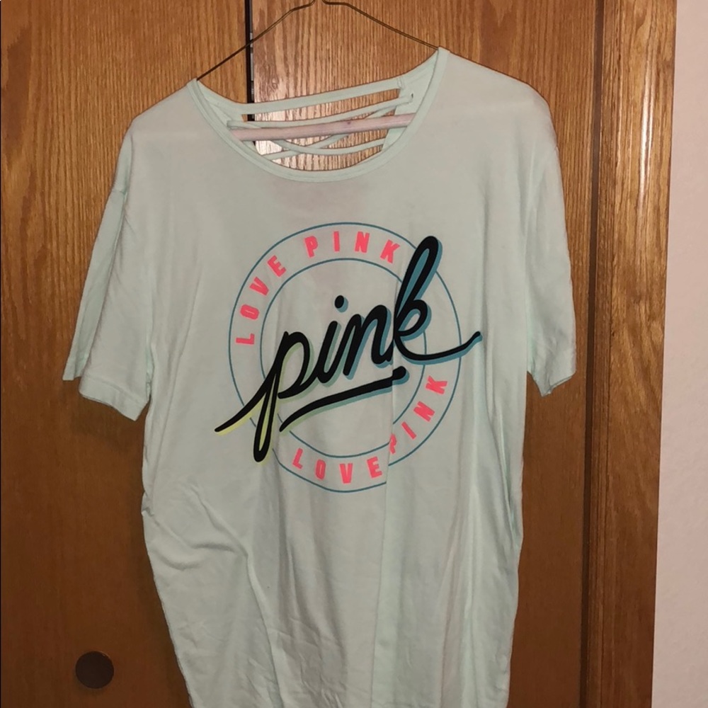 VS pink rubbed back shirt